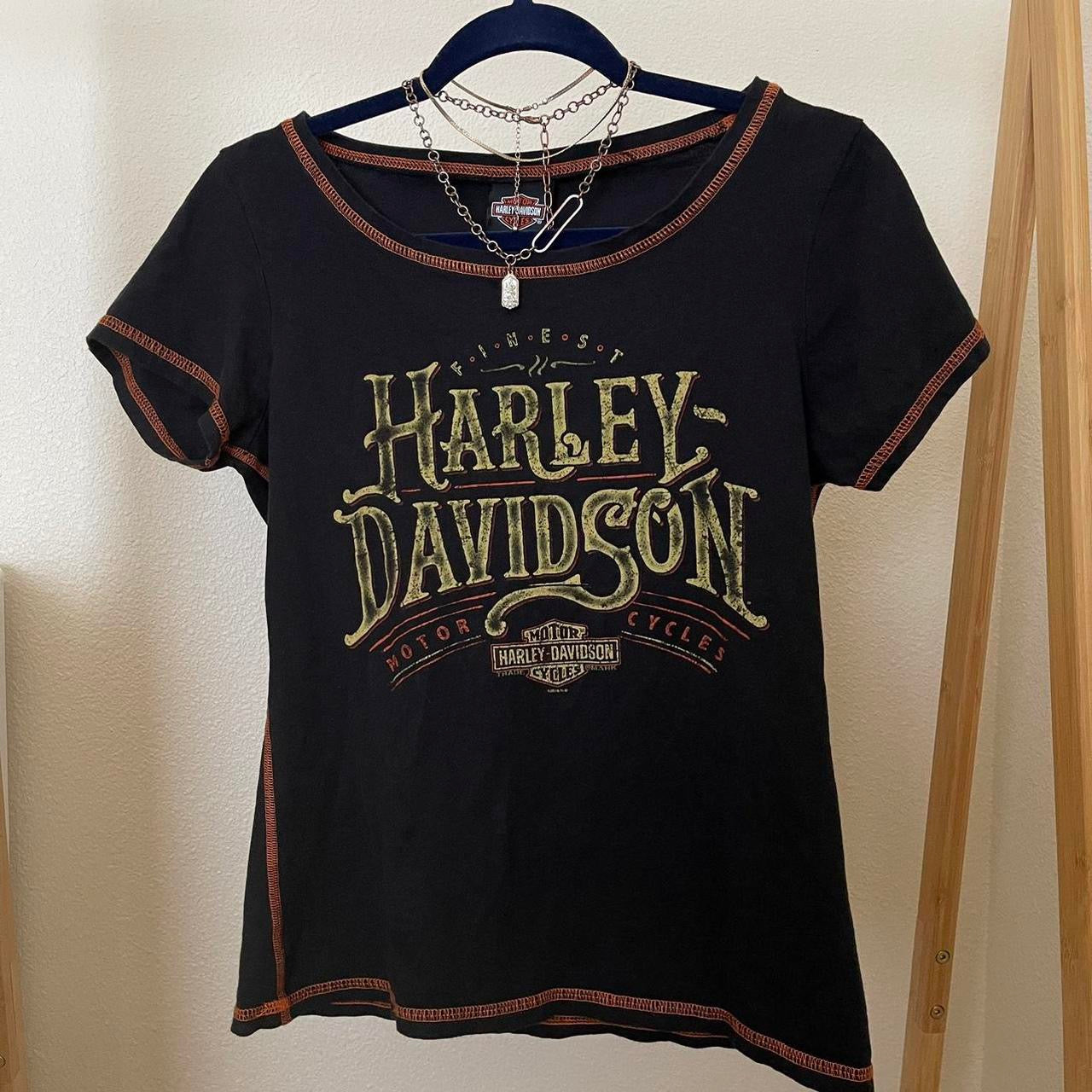 unique vintage whimsy 90s y2k HARLEY DAVIDSON graphic t shirt