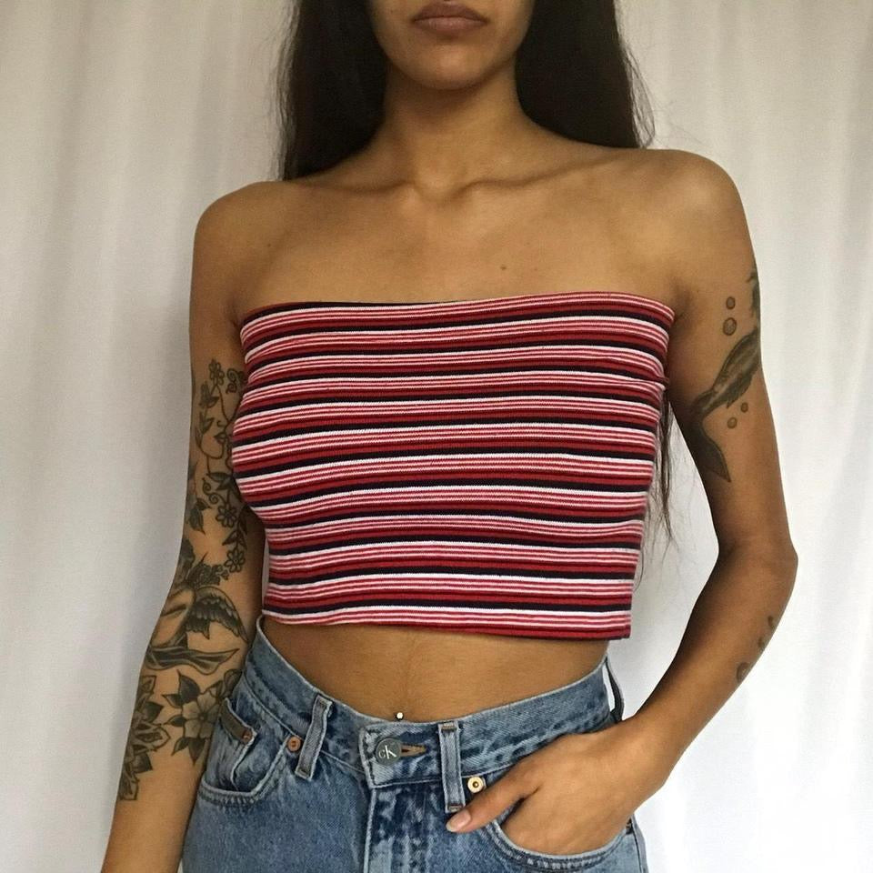 vintage whimsy 90s y2k tube top
