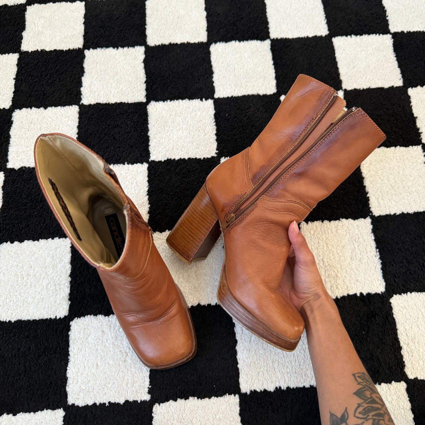 vintage whimsy 90s y2k CANDIE’S chunky platform boots
