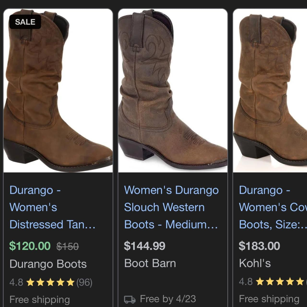 whimsy 90s y2k leather cowgirl boots