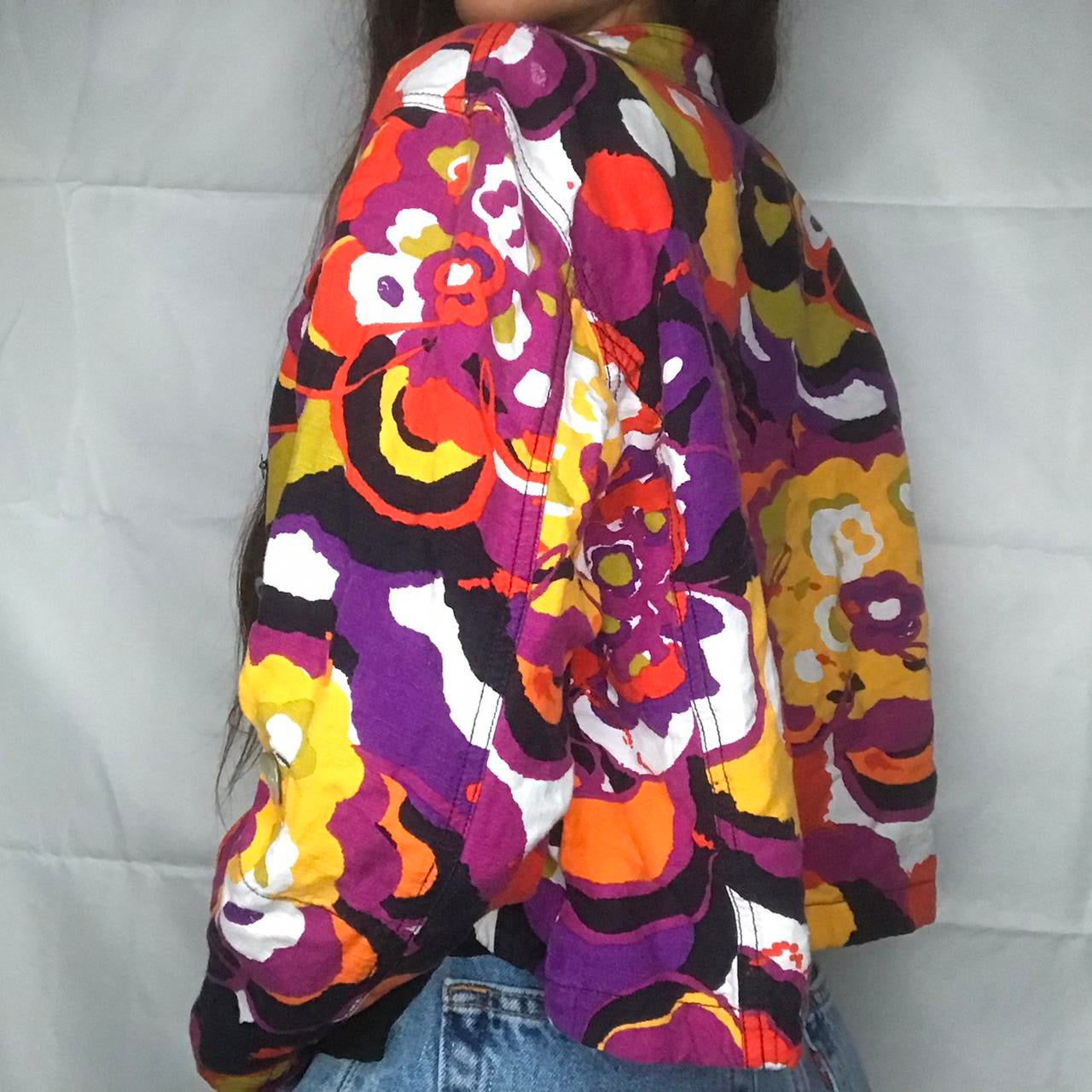 unique retro vintage whimsy 90s y2k RUBY RD button up top