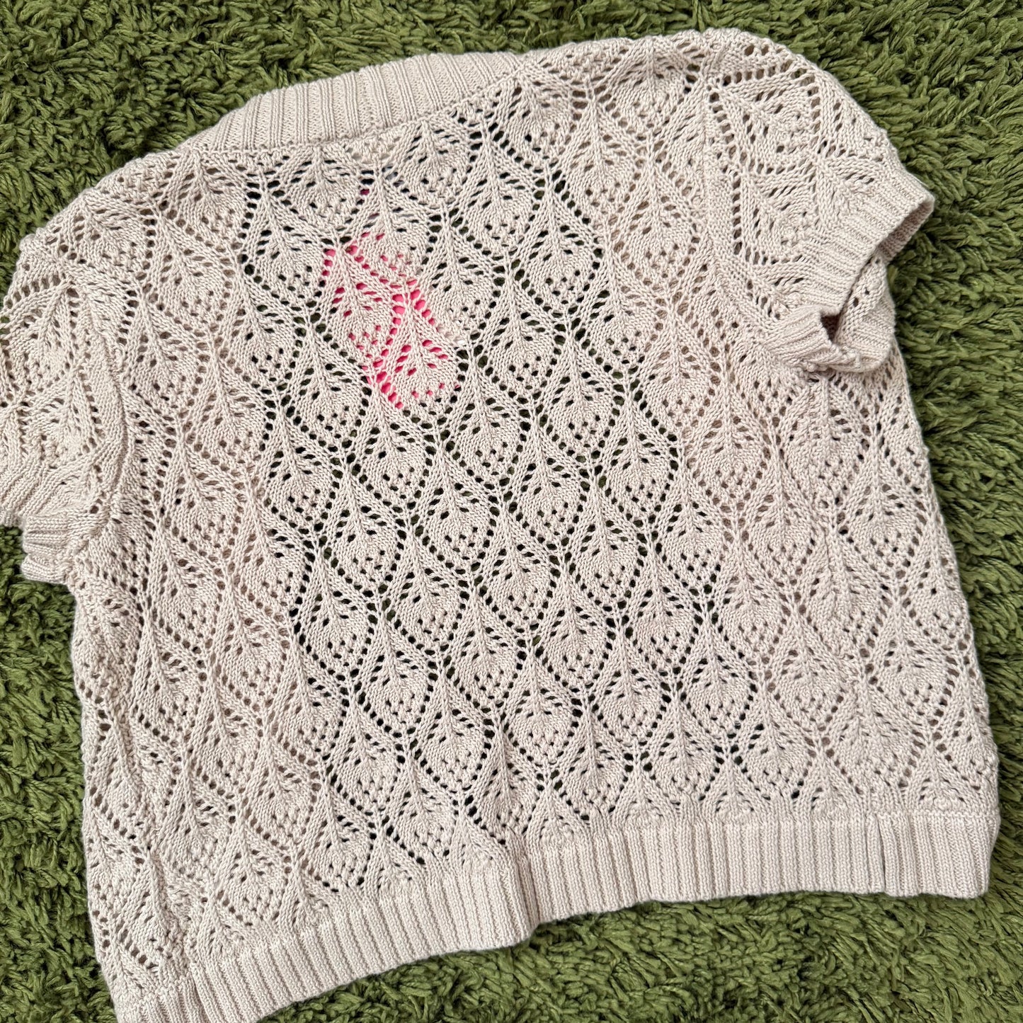 vintage whimsy 90s y2k knit shall cardigan