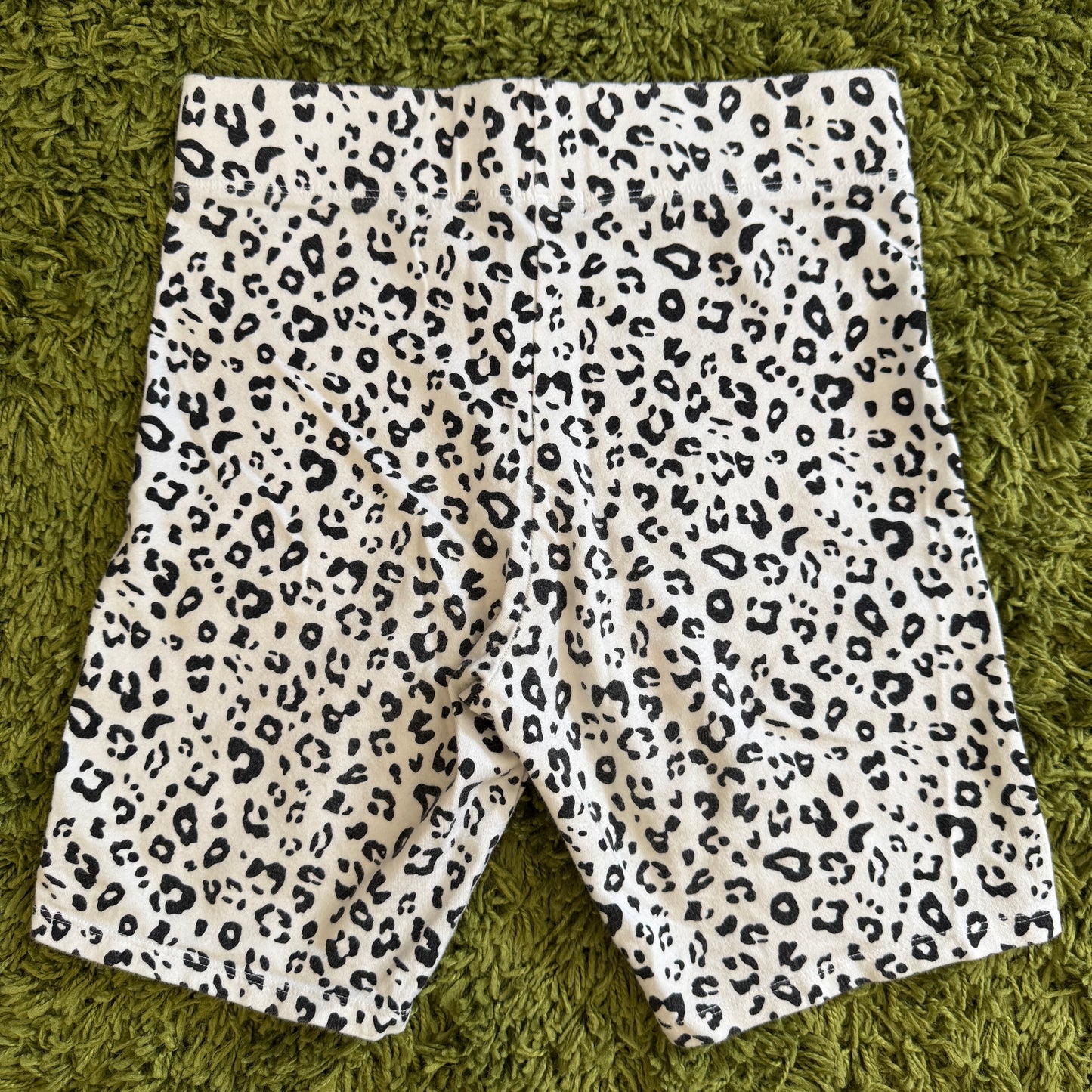 whimsy 90s y2k snow leopard biker shorts