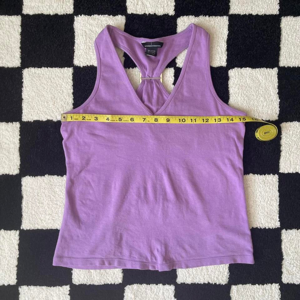 unique vintage whimsy 90s y2k MODA INTERNATIONAL tank top