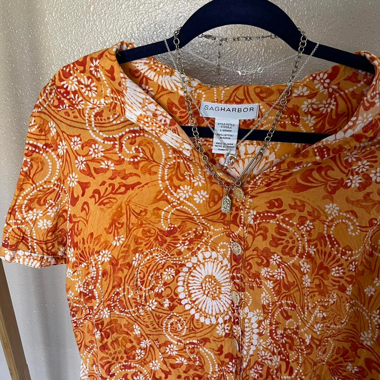 unique vintage whimsy 90s y2k button up top