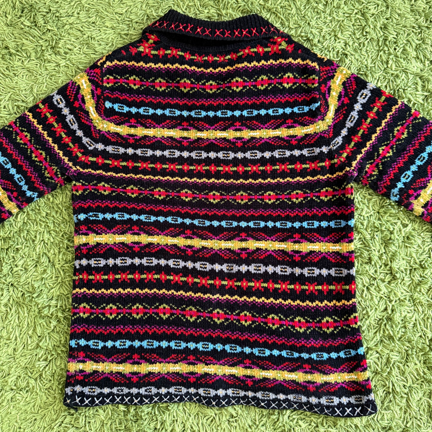 unique vintage whimsy 90s y2k knit cardigan sweater