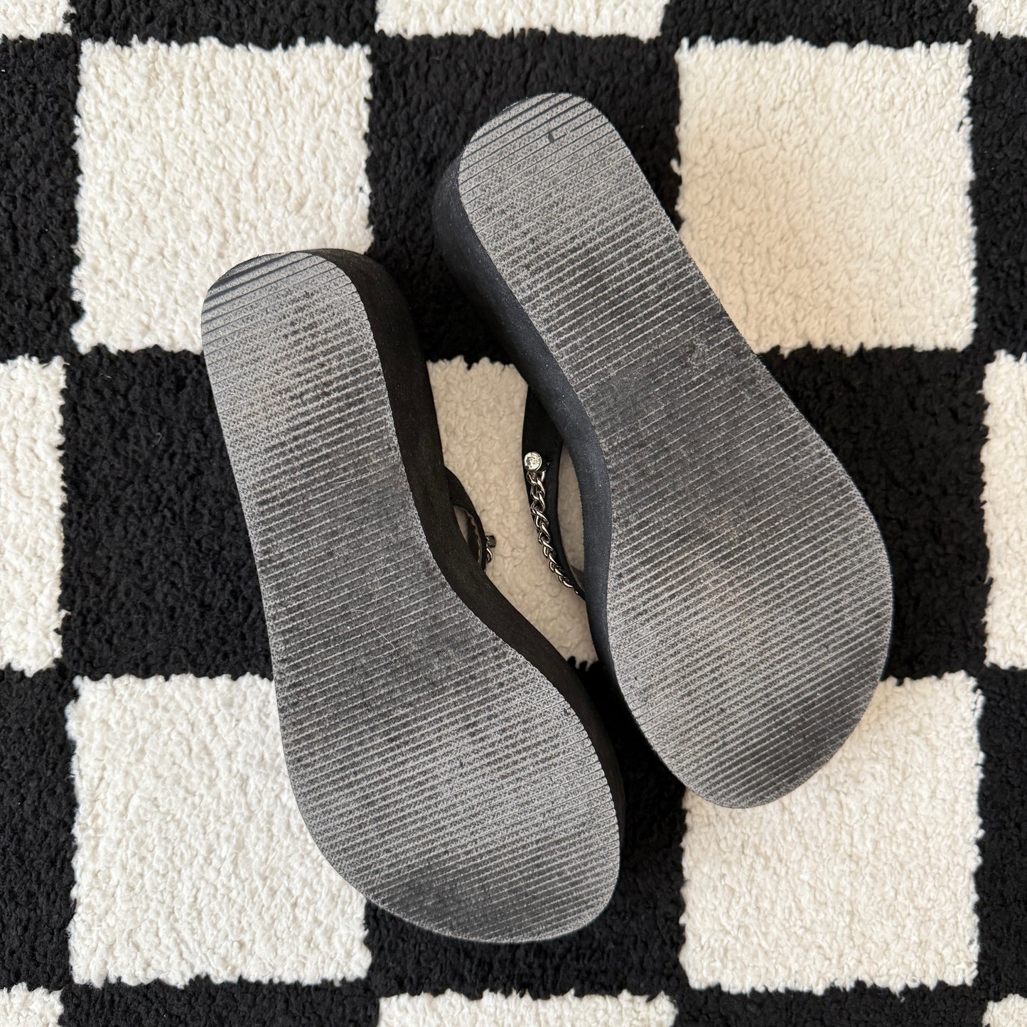 vintage whimsical 90s y2k chunky sandals