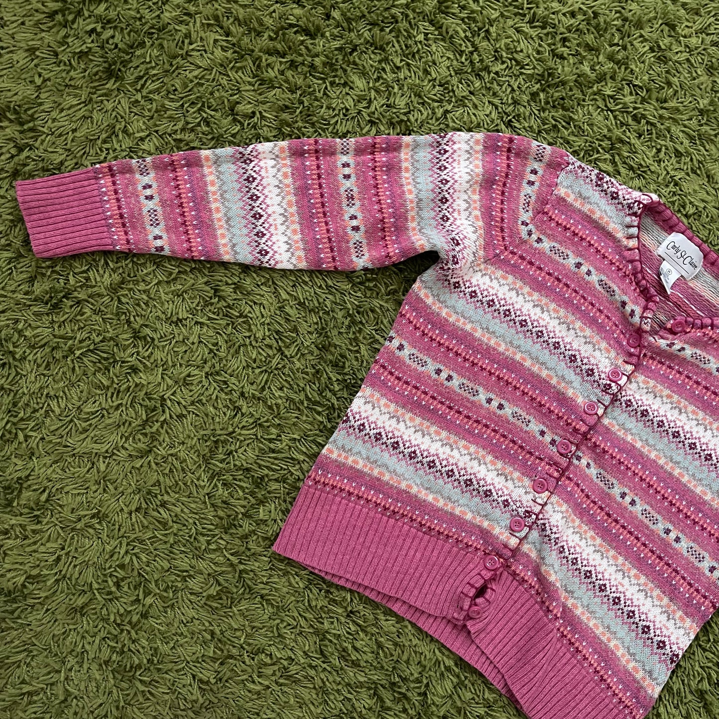 unique vintage whimsy 90s y2k knit cardigan sweater
