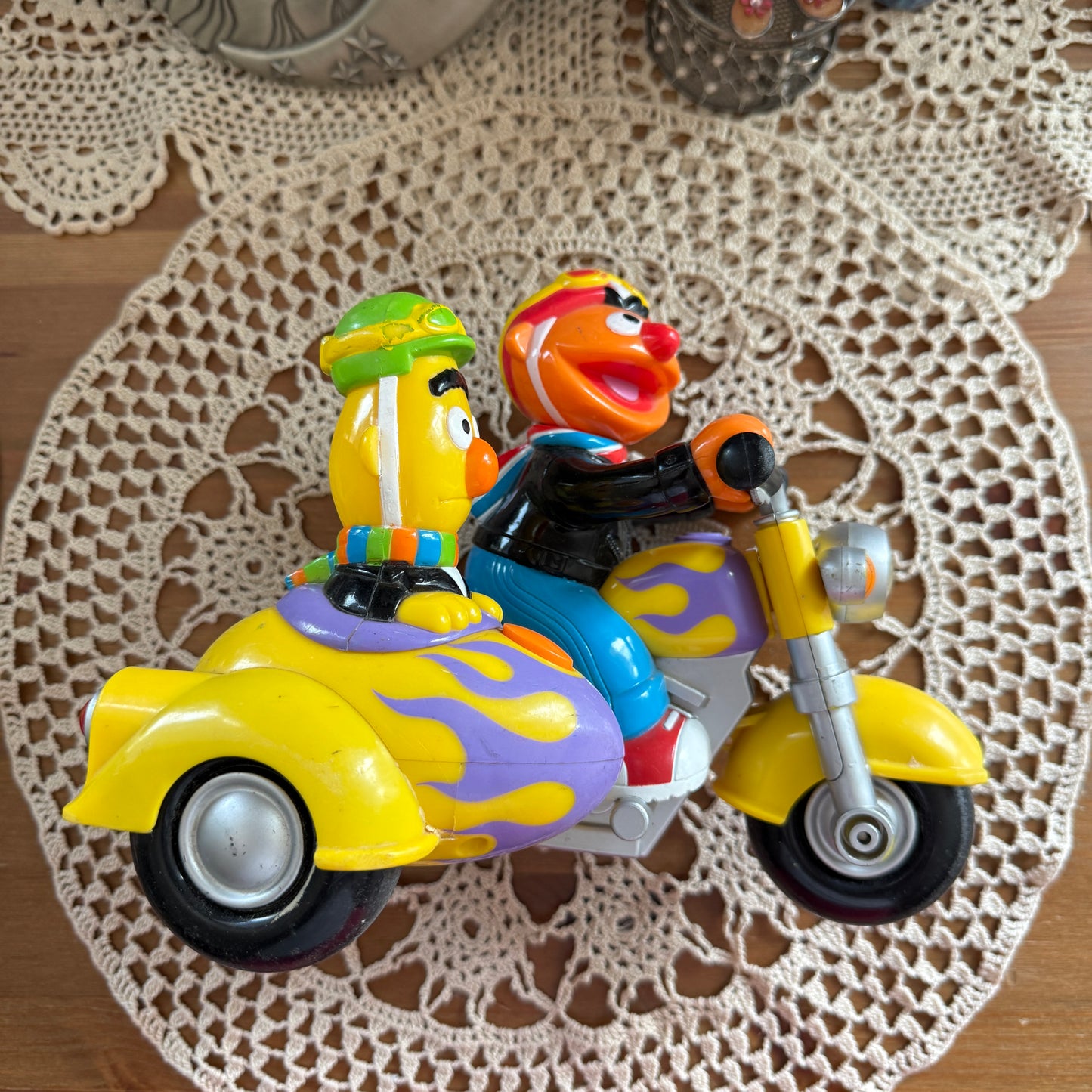 unique vintage whimsical bert and ernie figure collectable