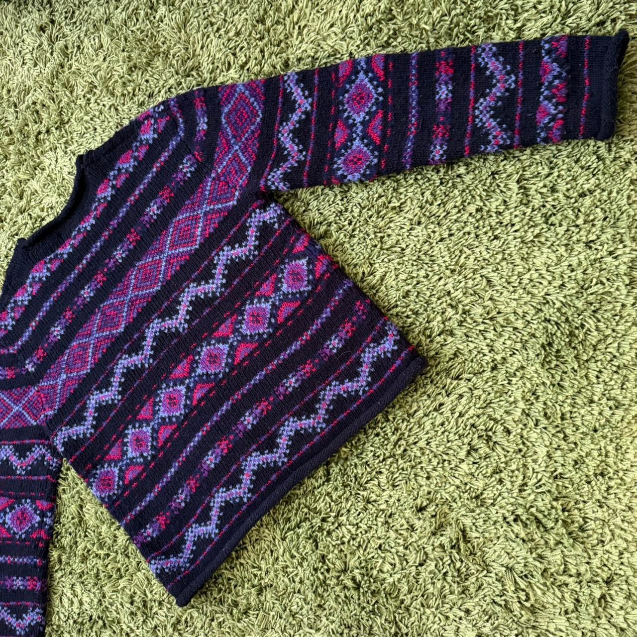 unique vintage whimsy 90s y2k knit pullover sweater