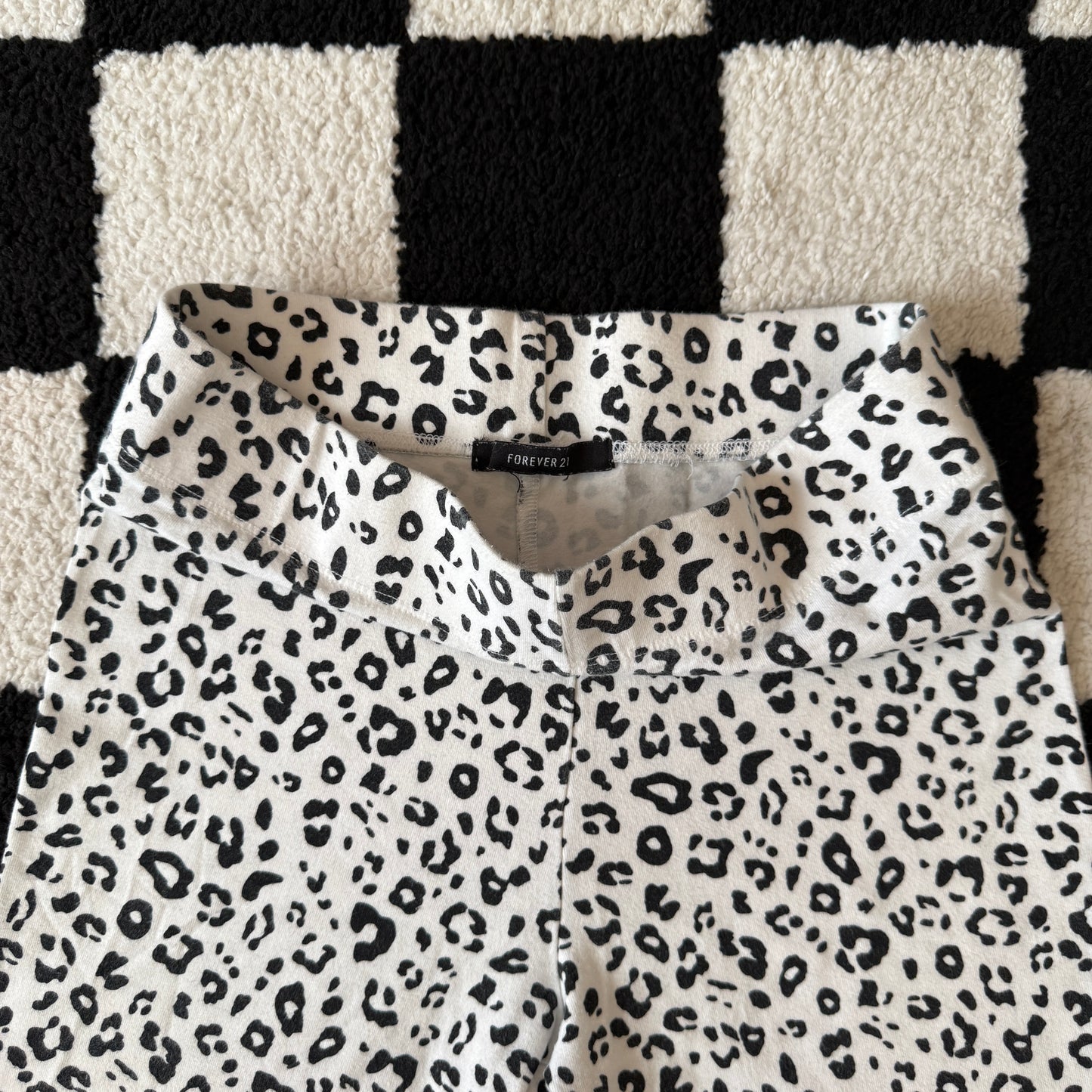 whimsy 90s y2k snow leopard biker shorts