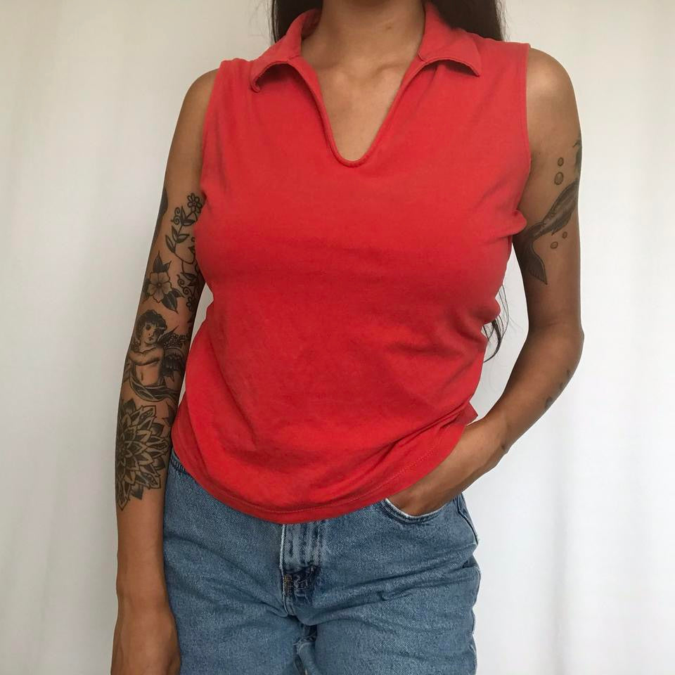 vintage whimsy 90s y2k NORTH CREST tank top
