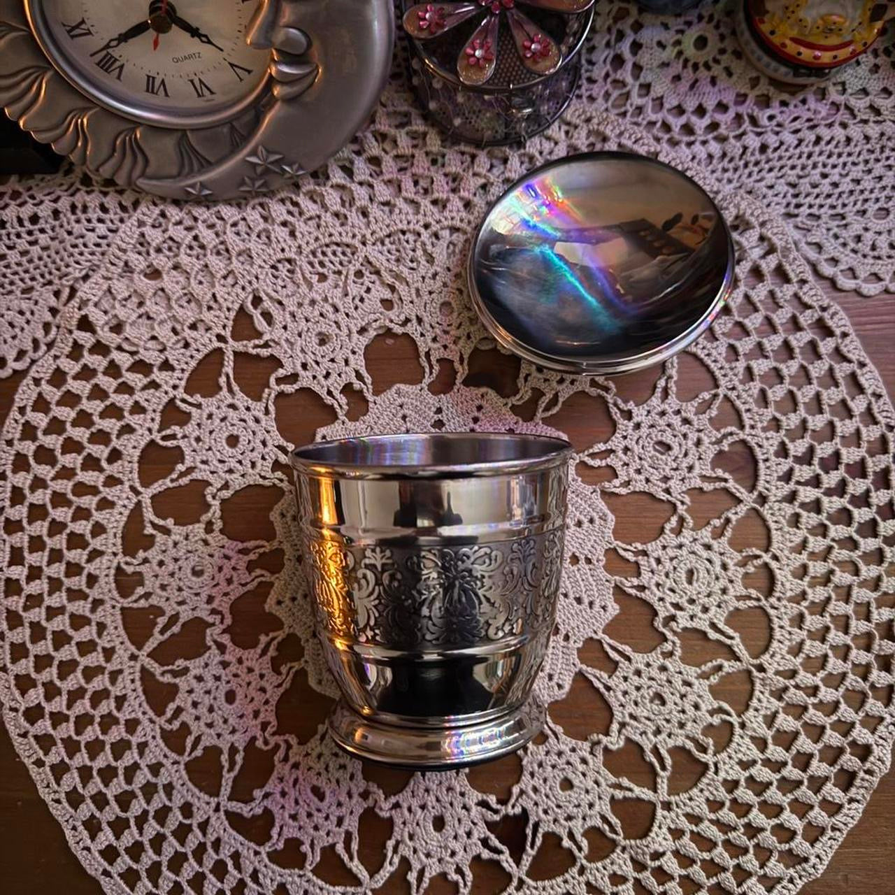 unique vintage whimsical trinket jar