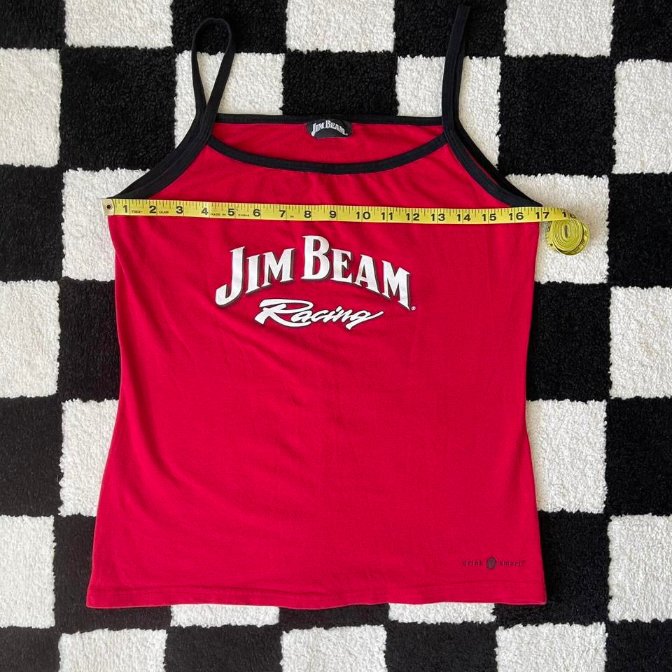 vintage whimsy 90s y2k JIM BEAM graphic cami top