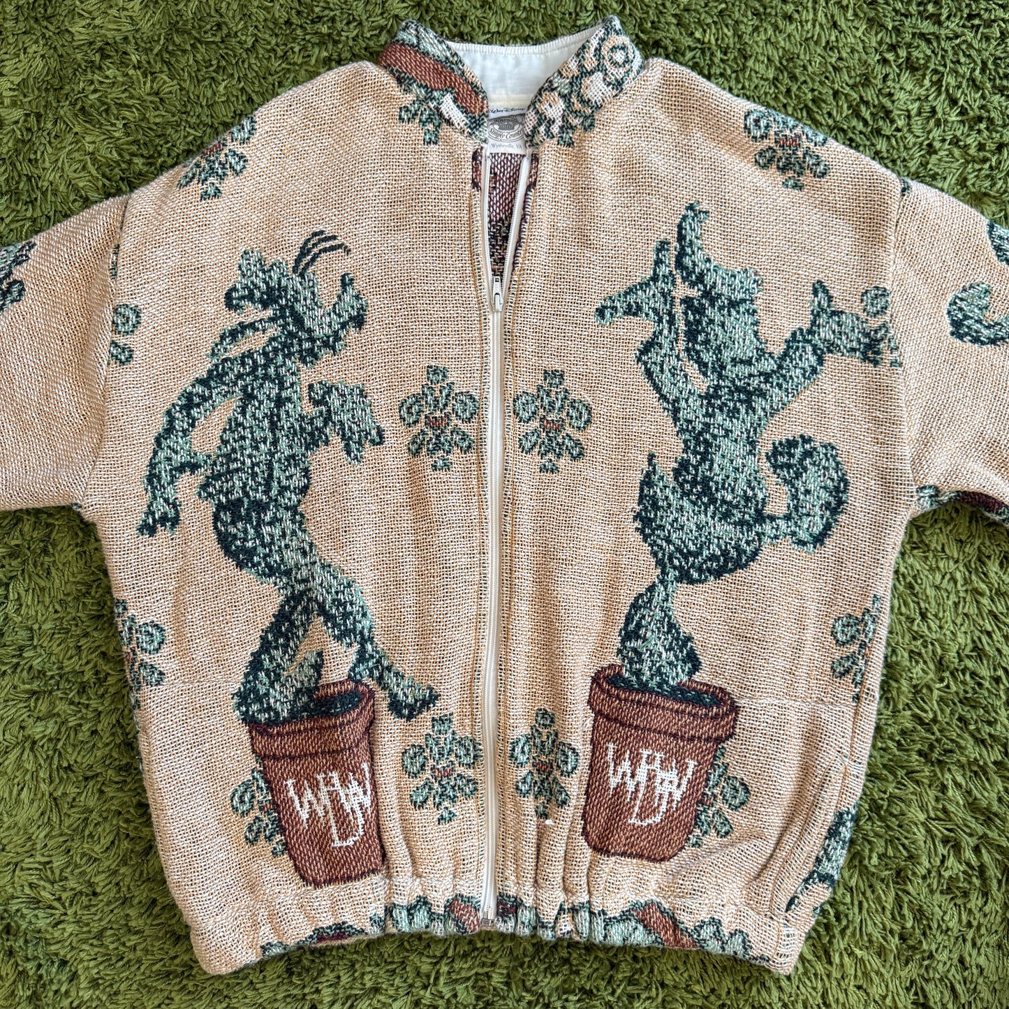 unique vintage whimsy 90s y2k DISNEY knit cardigan sweater