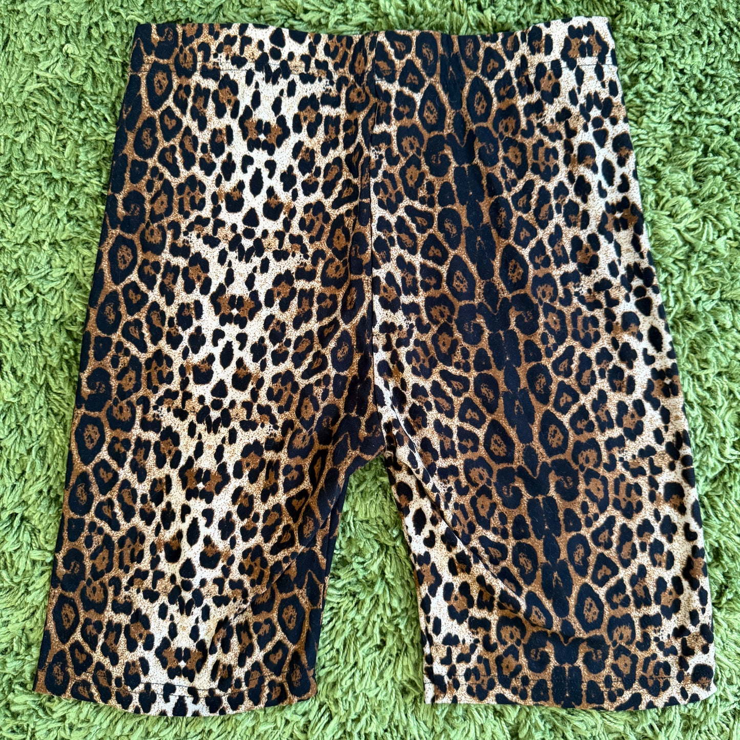whimsy 90s y2k leopard print biker shorts