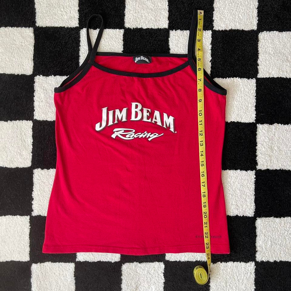 vintage whimsy 90s y2k JIM BEAM graphic cami top