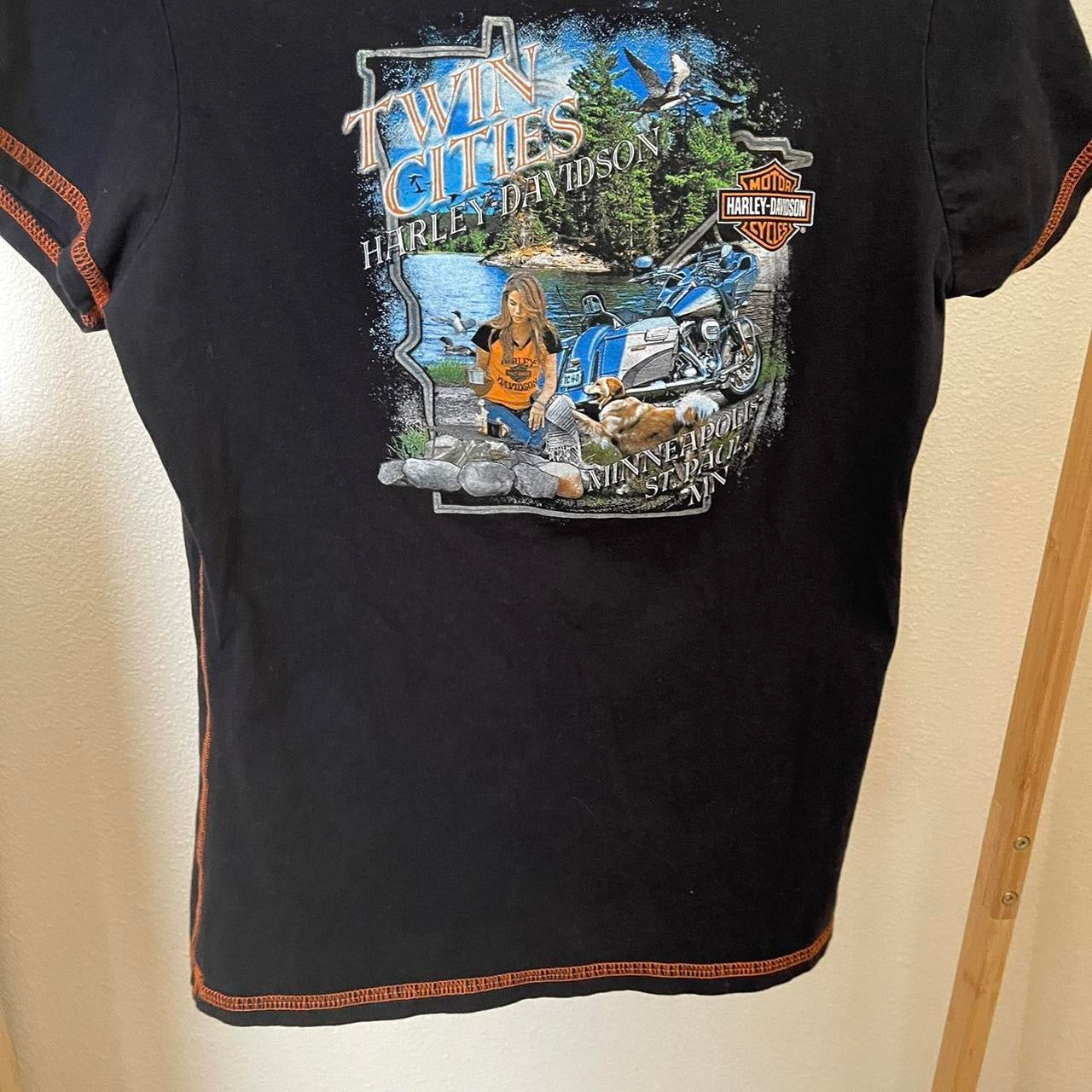 unique vintage whimsy 90s y2k HARLEY DAVIDSON graphic t shirt