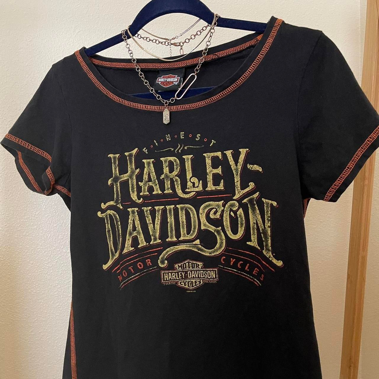 unique vintage whimsy 90s y2k HARLEY DAVIDSON graphic t shirt