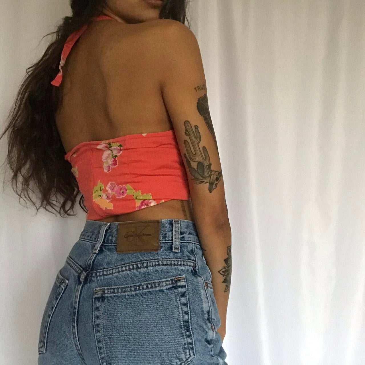 unique vintage whimsy 90s y2k halter top
