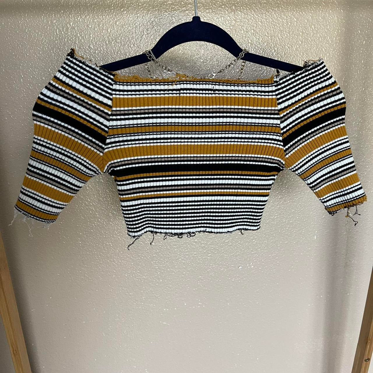 unique whimsy 90s y2k off shoulder knit top