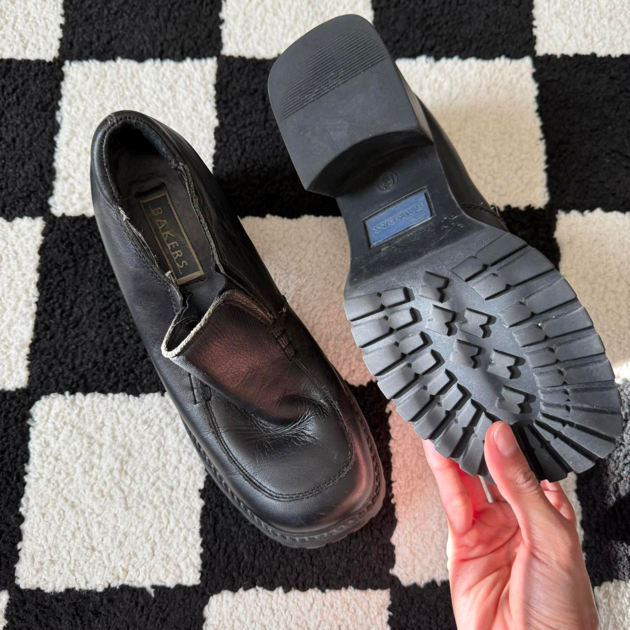 vintage whimsy 90s y2k BAKERS chunky platform loafers