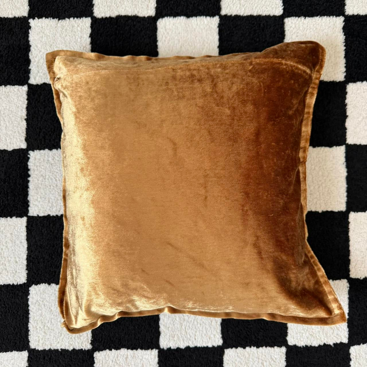 whimsy 90s gold throw pillow