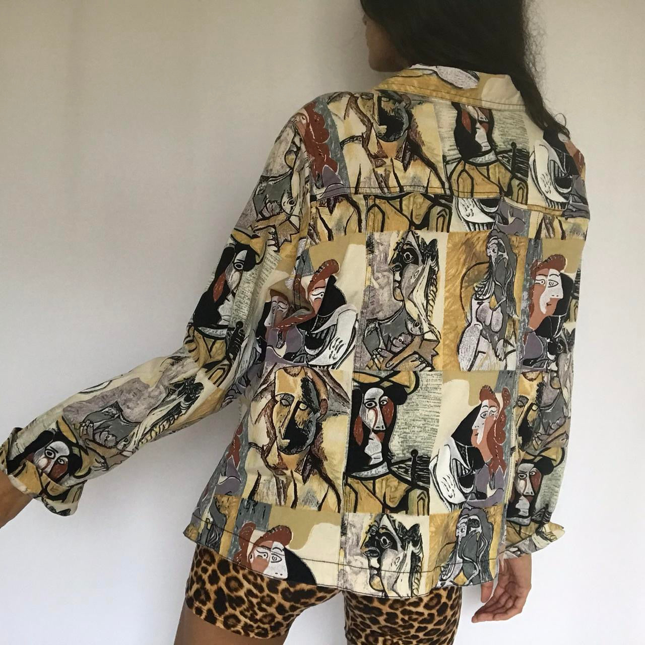 unique vintage whimsy 90s y2k button up jacket