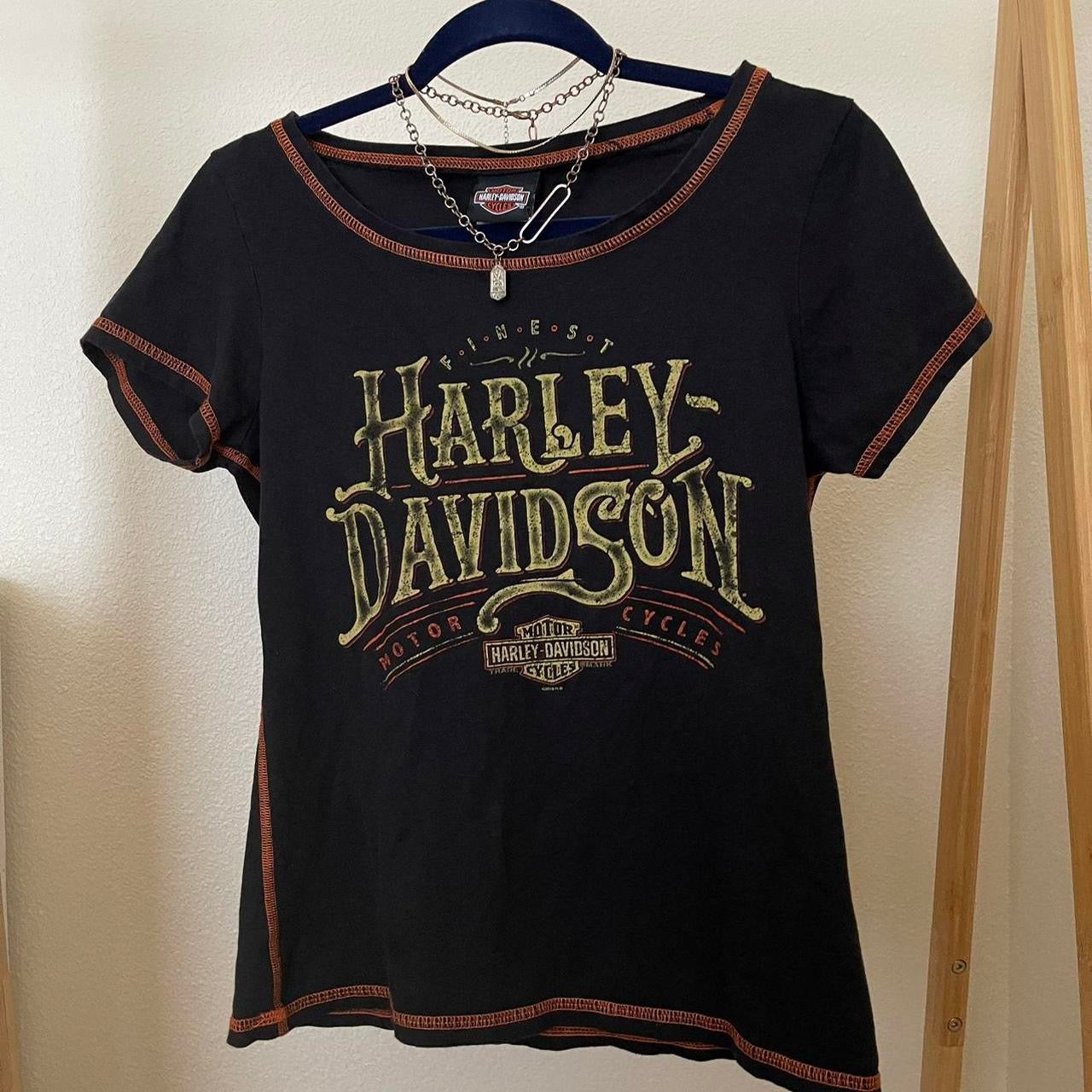 unique vintage whimsy 90s y2k HARLEY DAVIDSON graphic t shirt