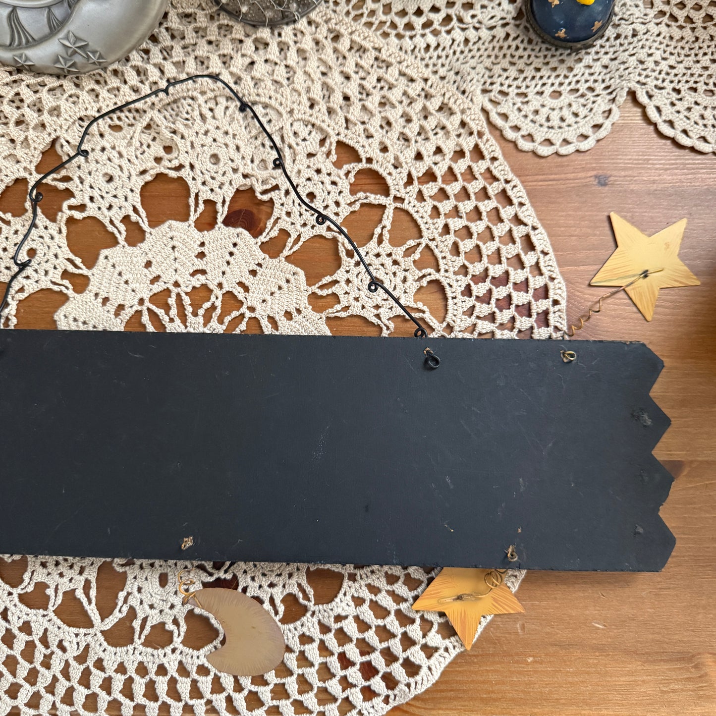 unique whimsical celestial moon and stars collectable wall decor