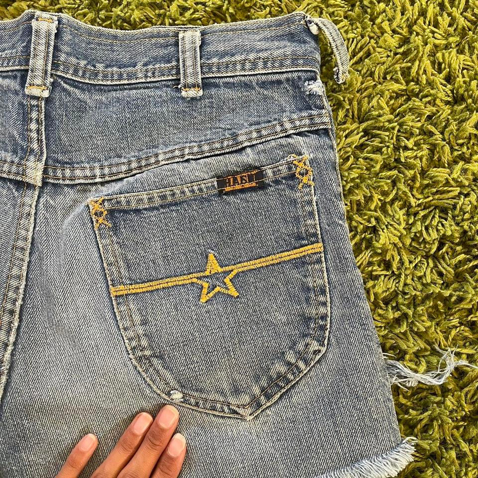 vintage whimsy 90s y2k denim shorts