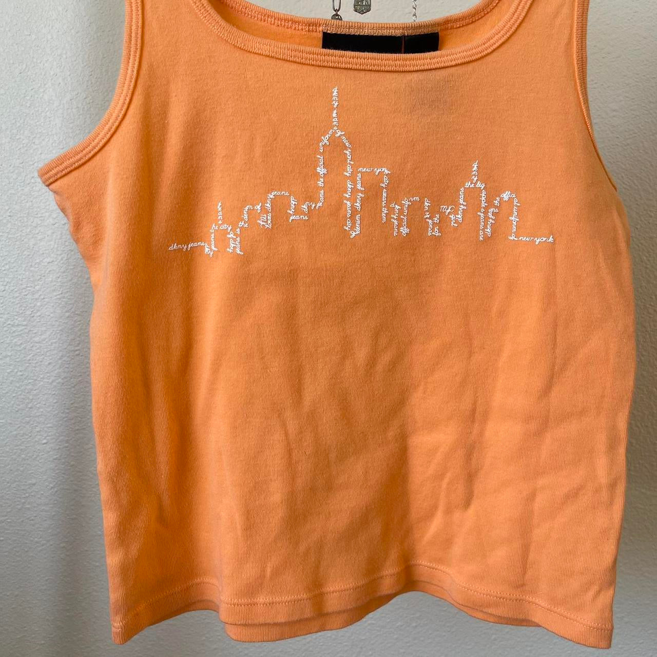 vintage whimsy y2k grunge DKNY JEANS graphic tank top