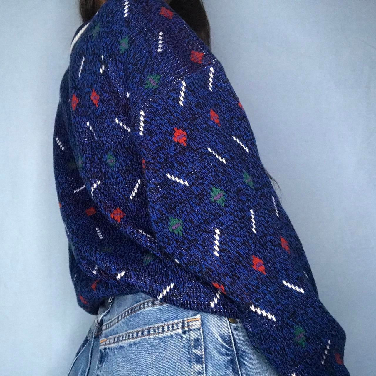 unique vintage whimsy 90s y2k knit pullover sweater