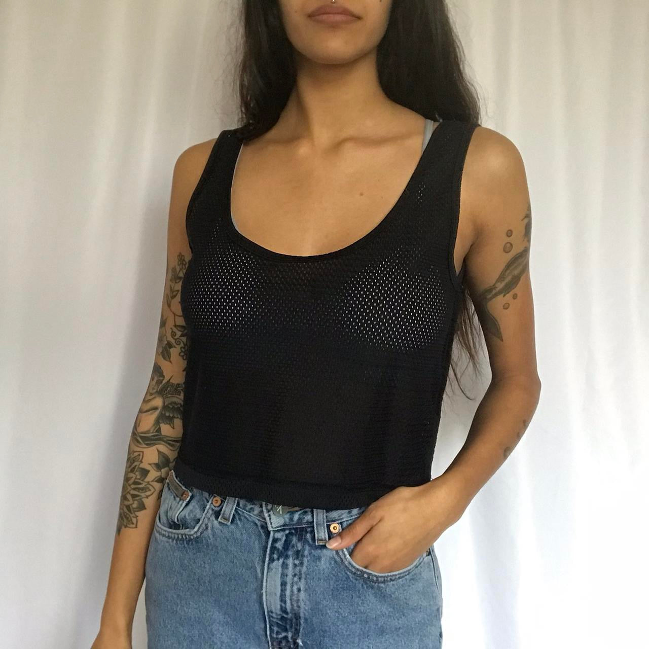 unique vintage whimsy 90s y2k cropped jersey top