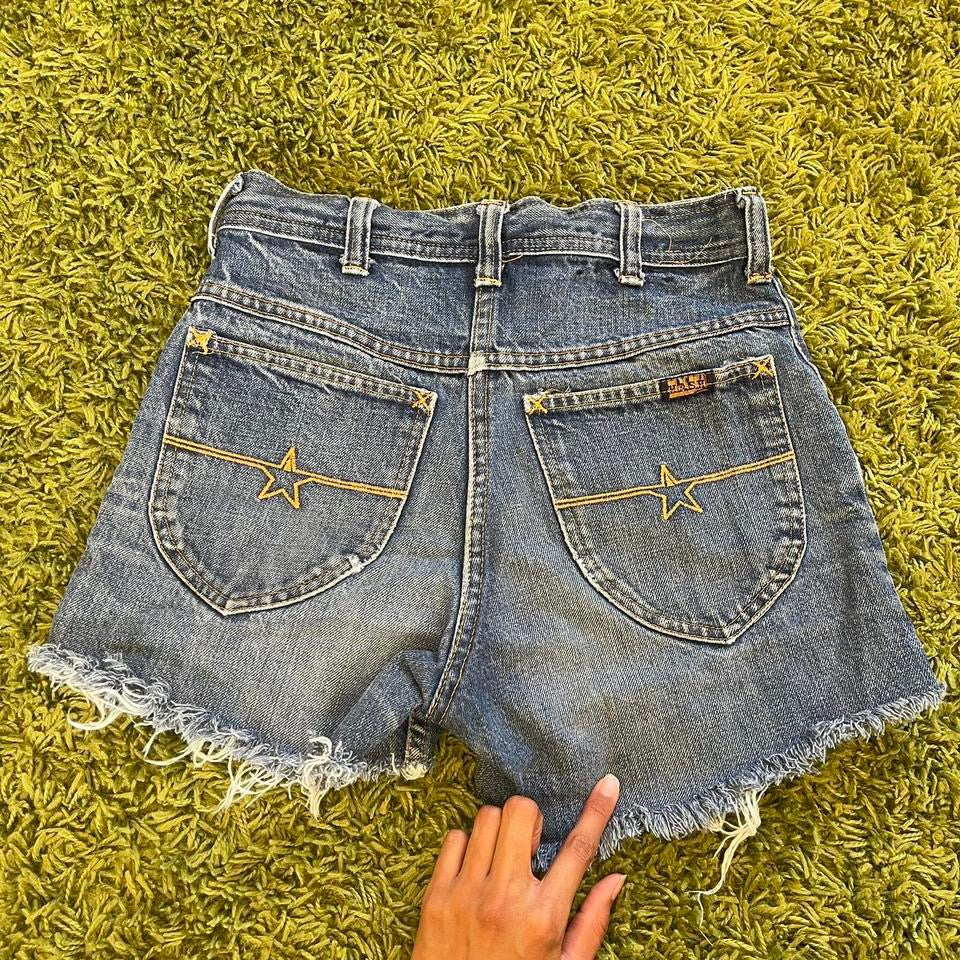vintage whimsy 90s y2k denim shorts