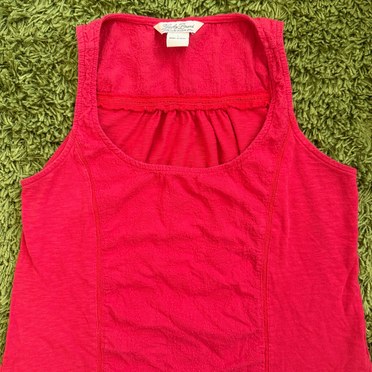 unique vintage whimsy 90s y2k LUCKY BRAND tank top
