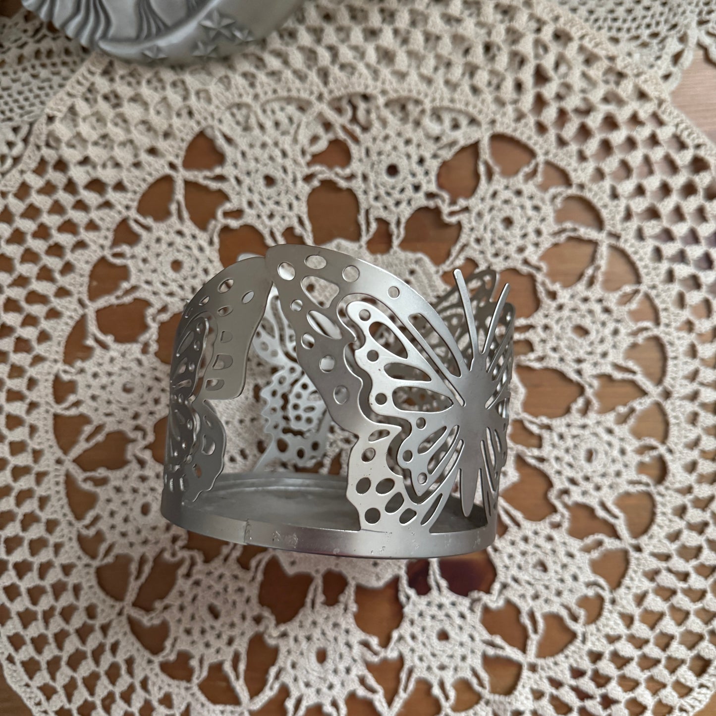 unique vintage whimsical butterfly candle holder