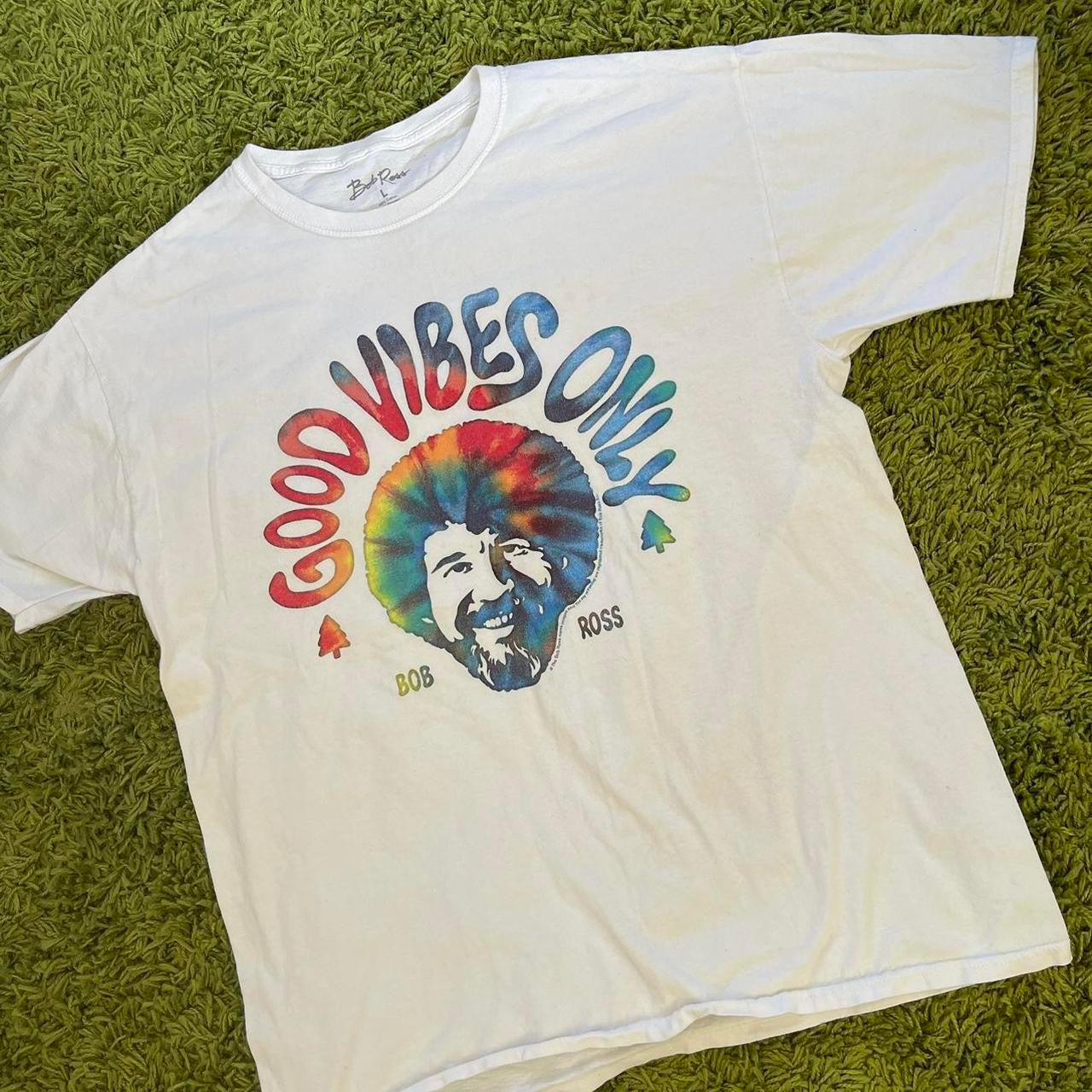 vintage whimsy 90s y2k BOB ROSS graphic t shirt