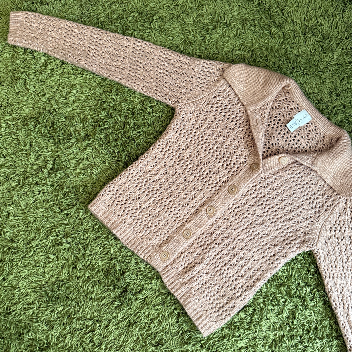 vintage whimsy 90s y2k knit cardigan sweater