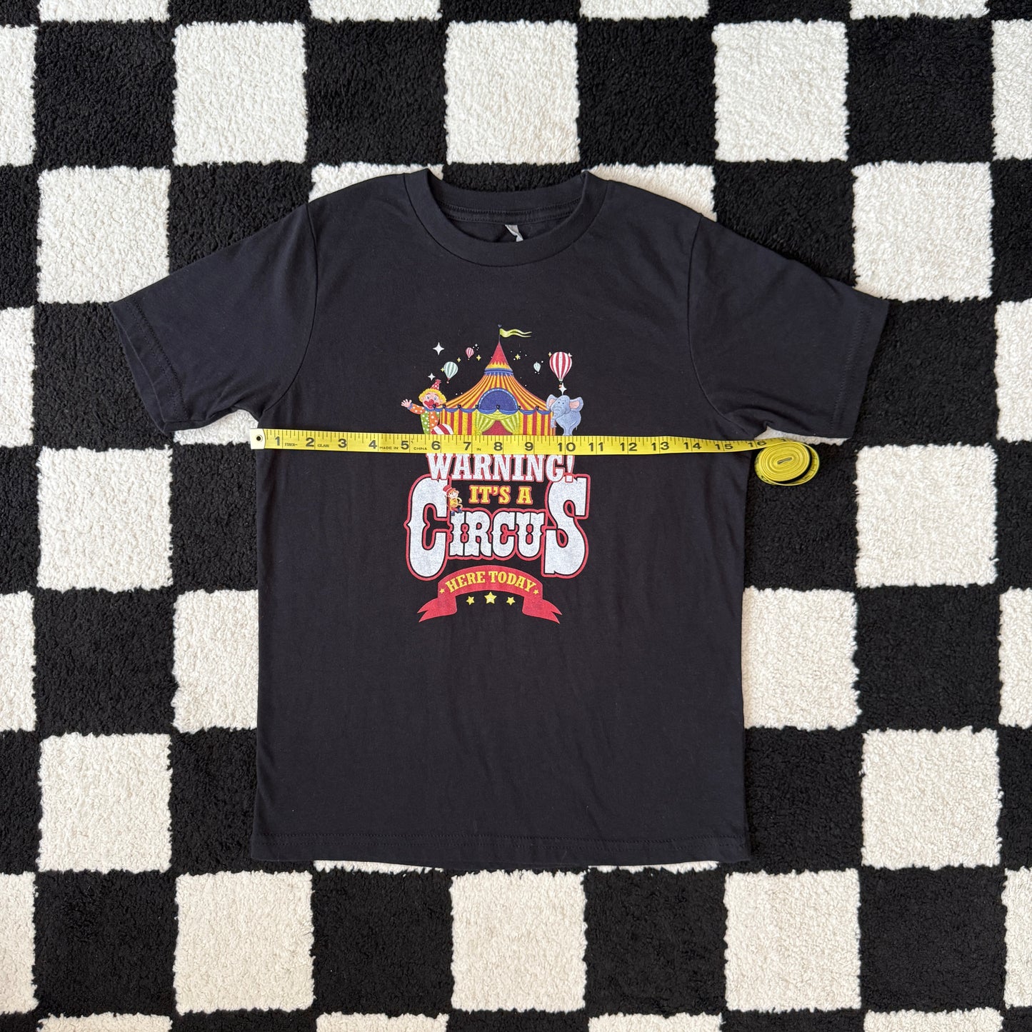 whimsy y2k circus graphic baby tee