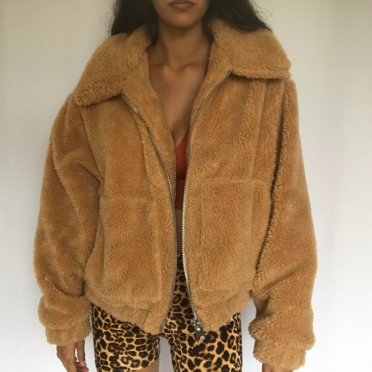 whimsy 90s y2k URBAN OUTFITTERS teddy coat