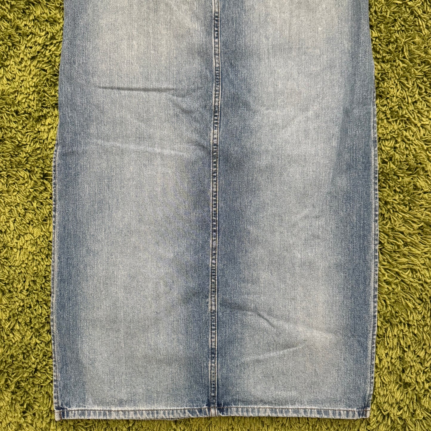 vintage whimsy 90s y2k PARIS BLUES denim maxi skirt