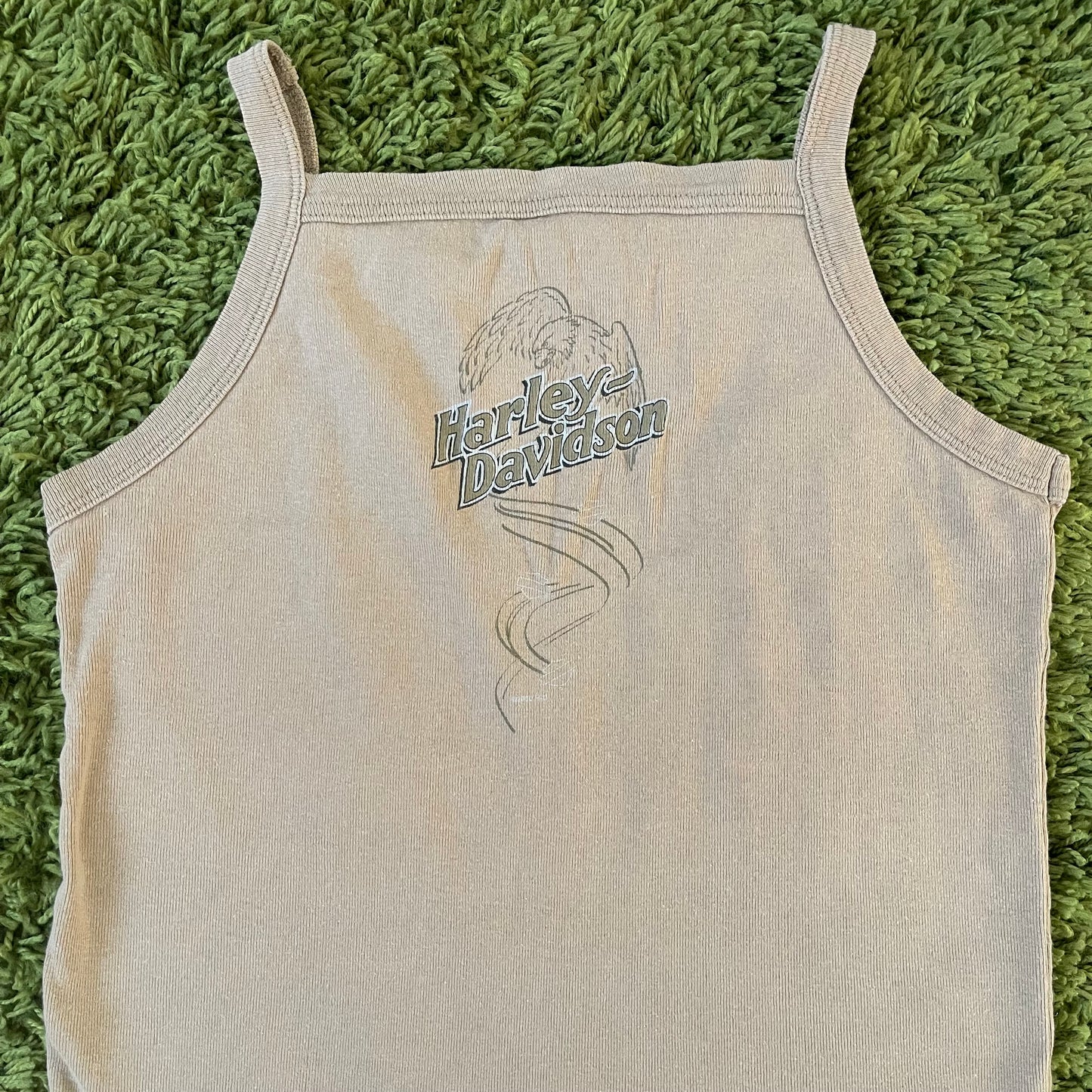 vintage whimsy 90s y2k HARLEY DAVIDSON graphic tank top