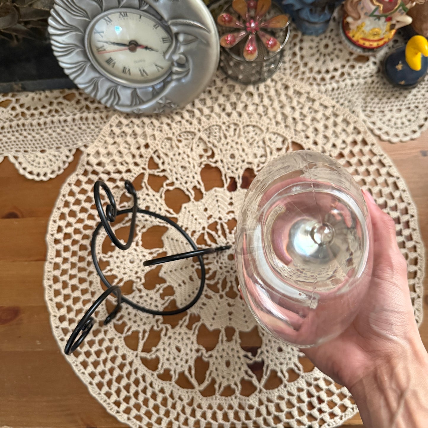 unique vintage whimsical potion bottle + stand