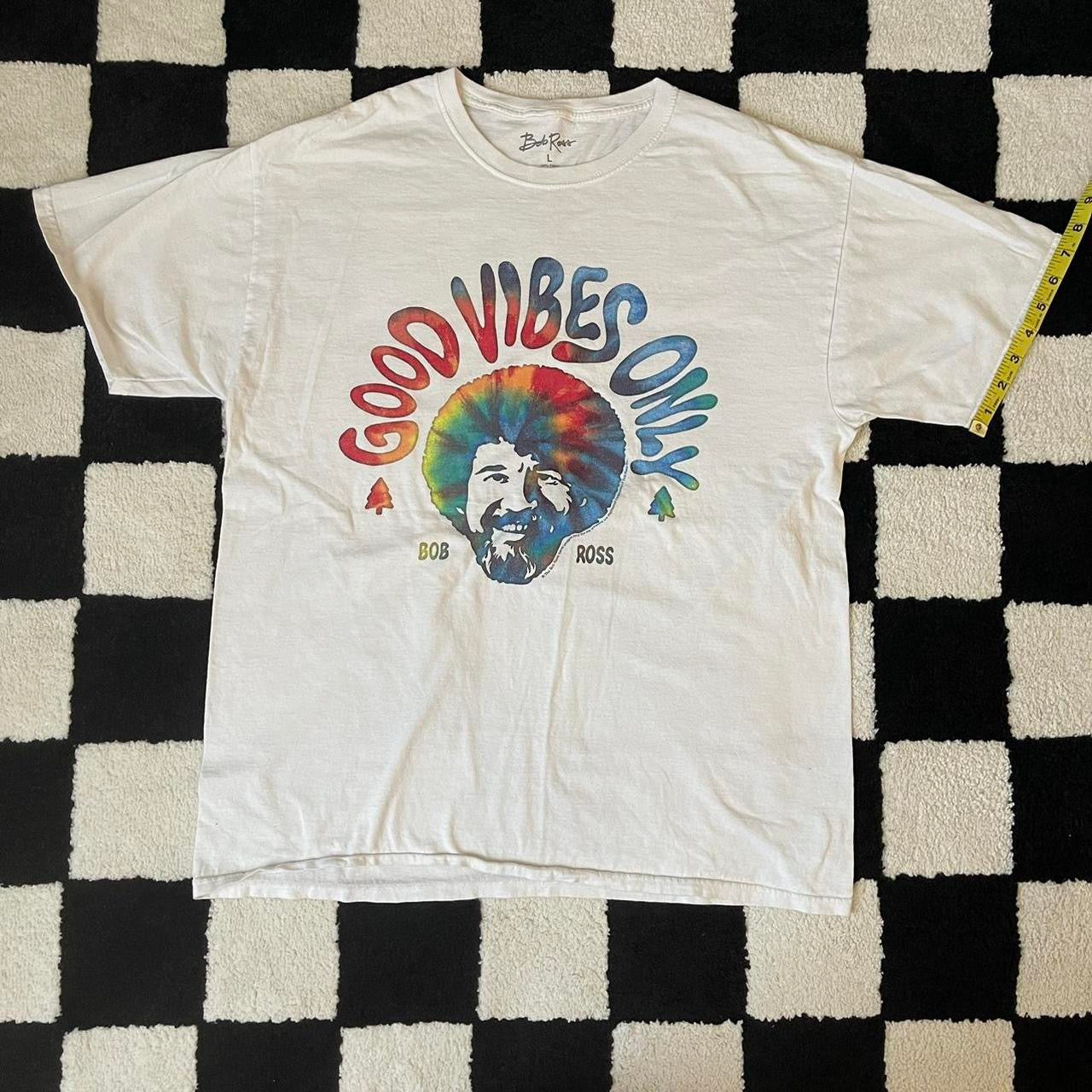 vintage whimsy 90s y2k BOB ROSS graphic t shirt