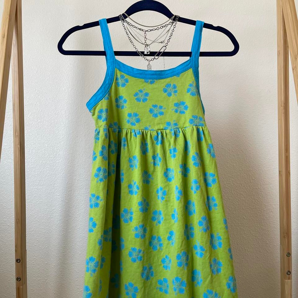vintage whimsy 90s y2k mini midi dress