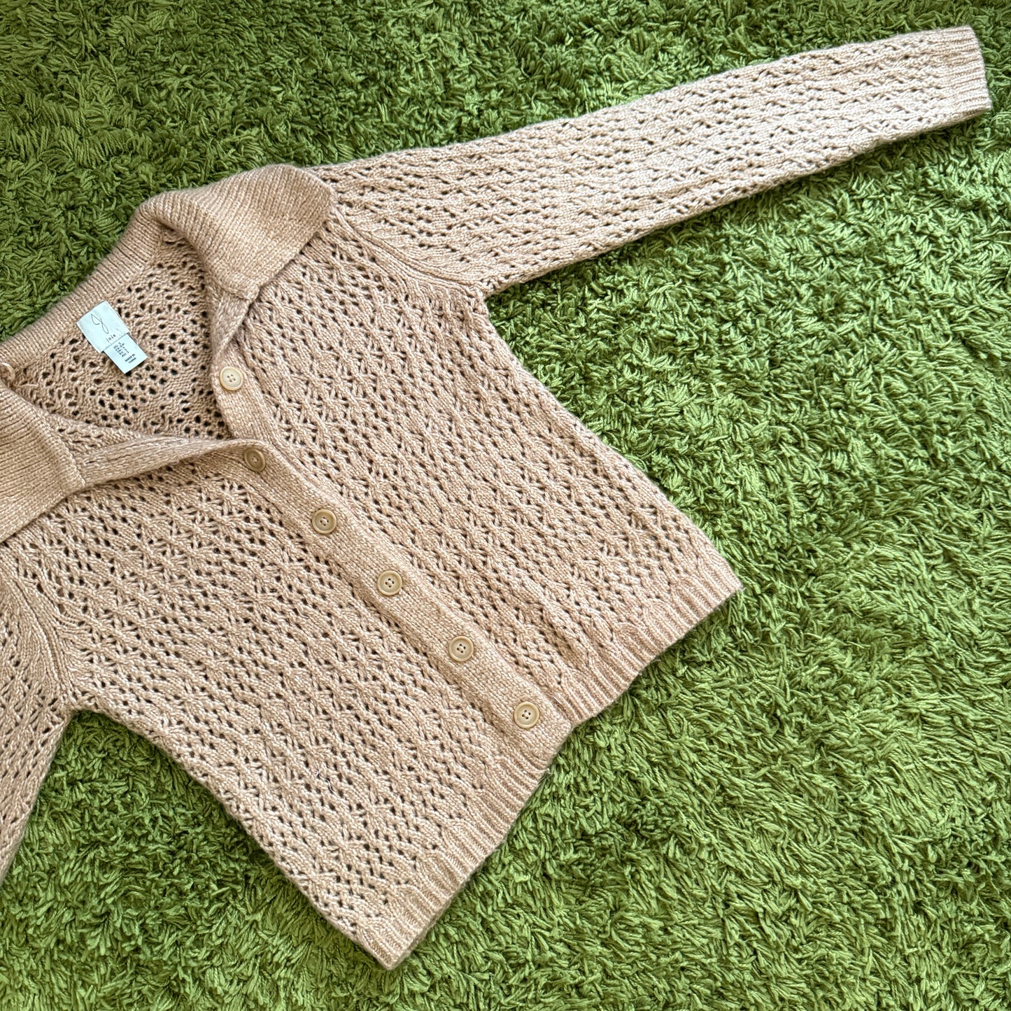 vintage whimsy 90s y2k knit cardigan sweater
