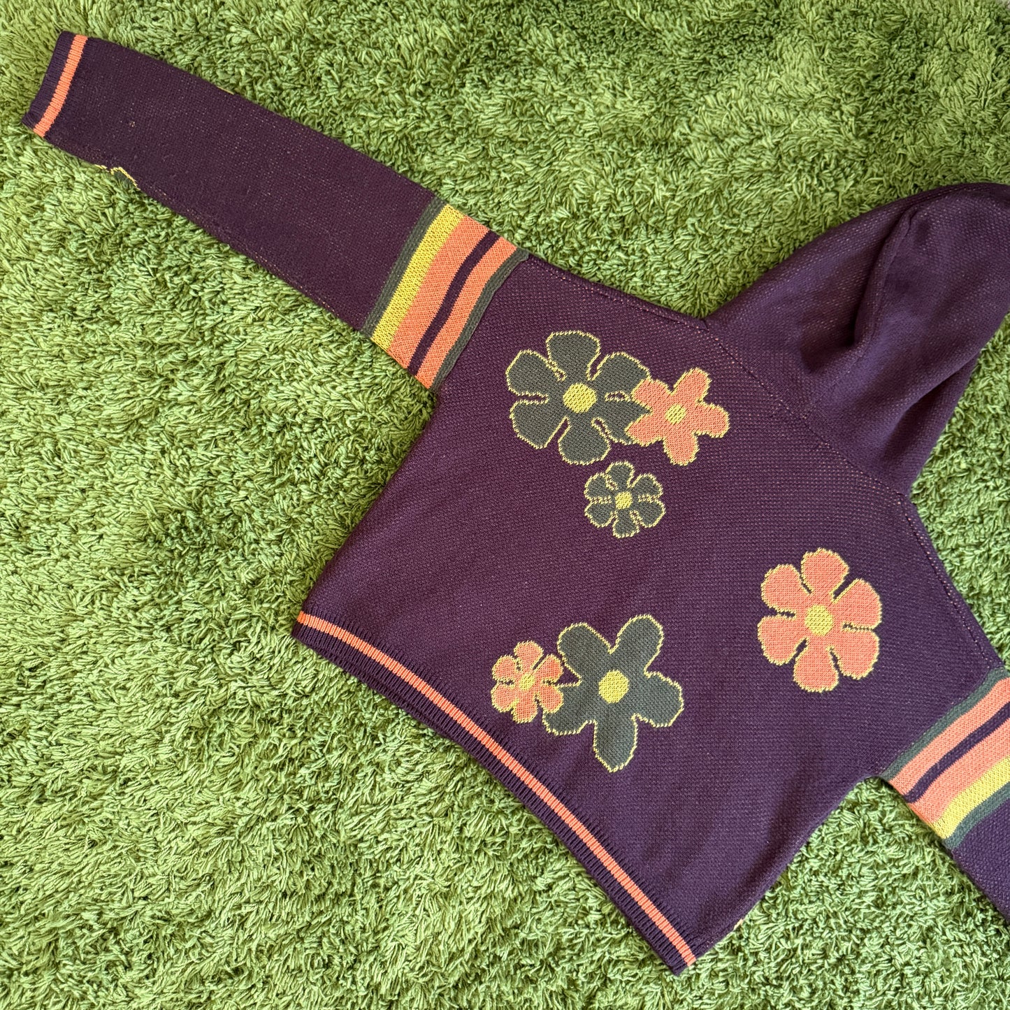 unique vintage whimsy 90s y2k knit cardigan sweater