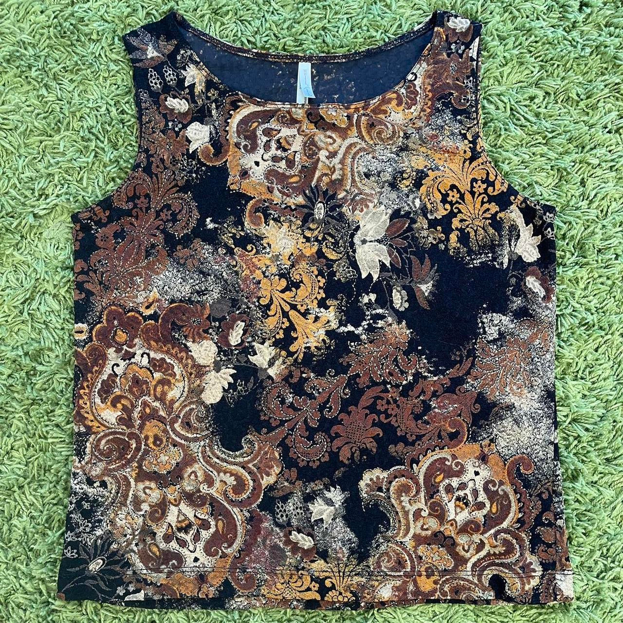 unique vintage whimsy 90s y2k WHITE STAG tank top