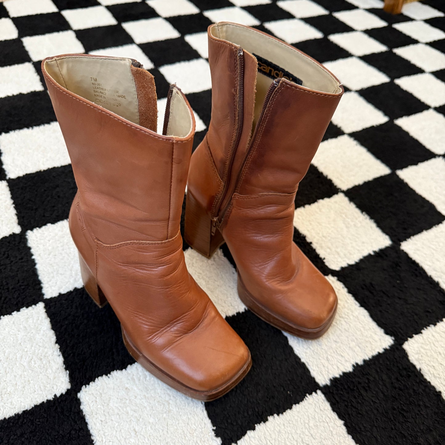 vintage whimsy 90s y2k CANDIE’S chunky platform boots